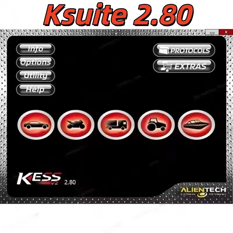 Newest software Ksuite 2.80 work with K E S S V2 V5.017 RSA Error Unlock Corrected for Car Truck Bike Tractros EU Version