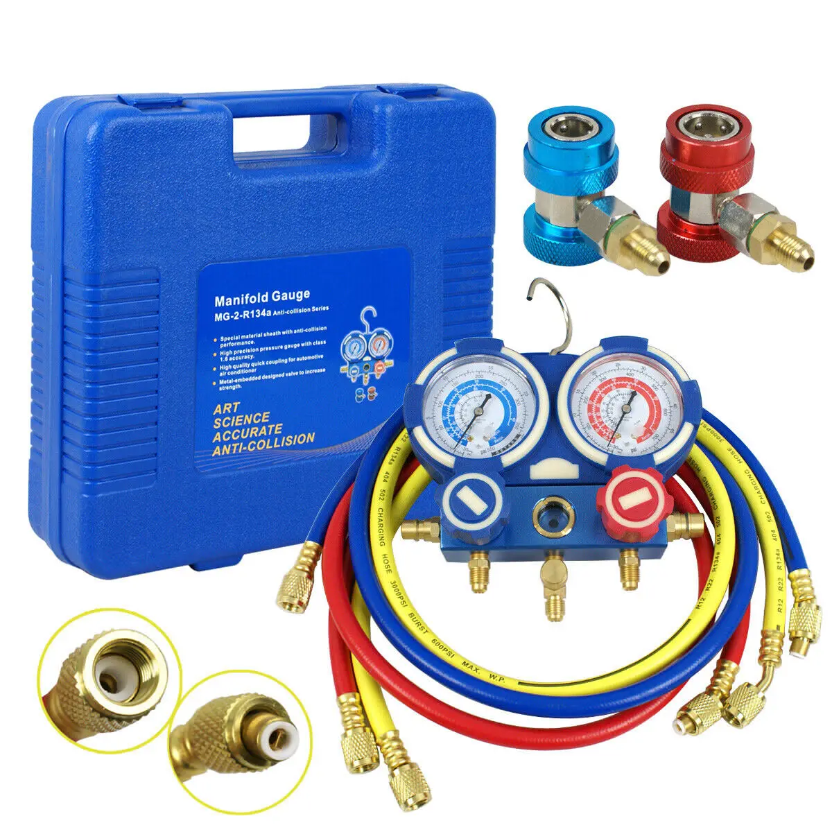 

R410a R12 R22 SINGLE MANIFOLD GAUGE TESTING CHARGING AIR CONDITIONING GAUGE