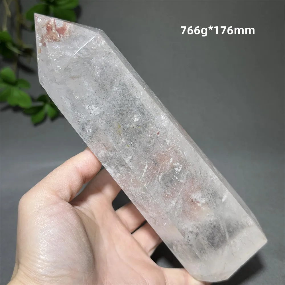Natural White Crystal Mineral Quartz Obelisk Home Decoration Reiki Altar Meditation Healing