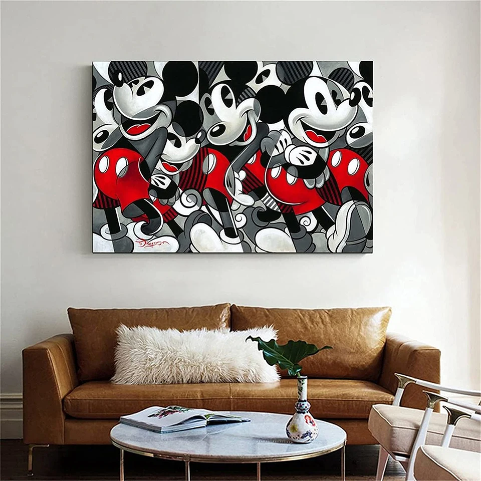 AB Northern Lights Disney Diamond Painting 5D Cartoon Mickey Mouse Mosaic Embroidery DIY Rhinestones Children's Room Decor Gift