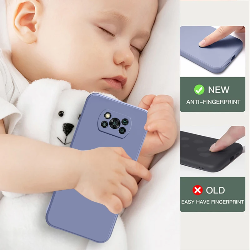 Luxus Original Flüssigkeit Silikon Telefon Fall Für Xiaomi Poco X3X3 Pro NFC X3Pro Pocox3 Pro Weiche Fällen für Poco x3 Pro Zurück Abdeckung – Detail 5