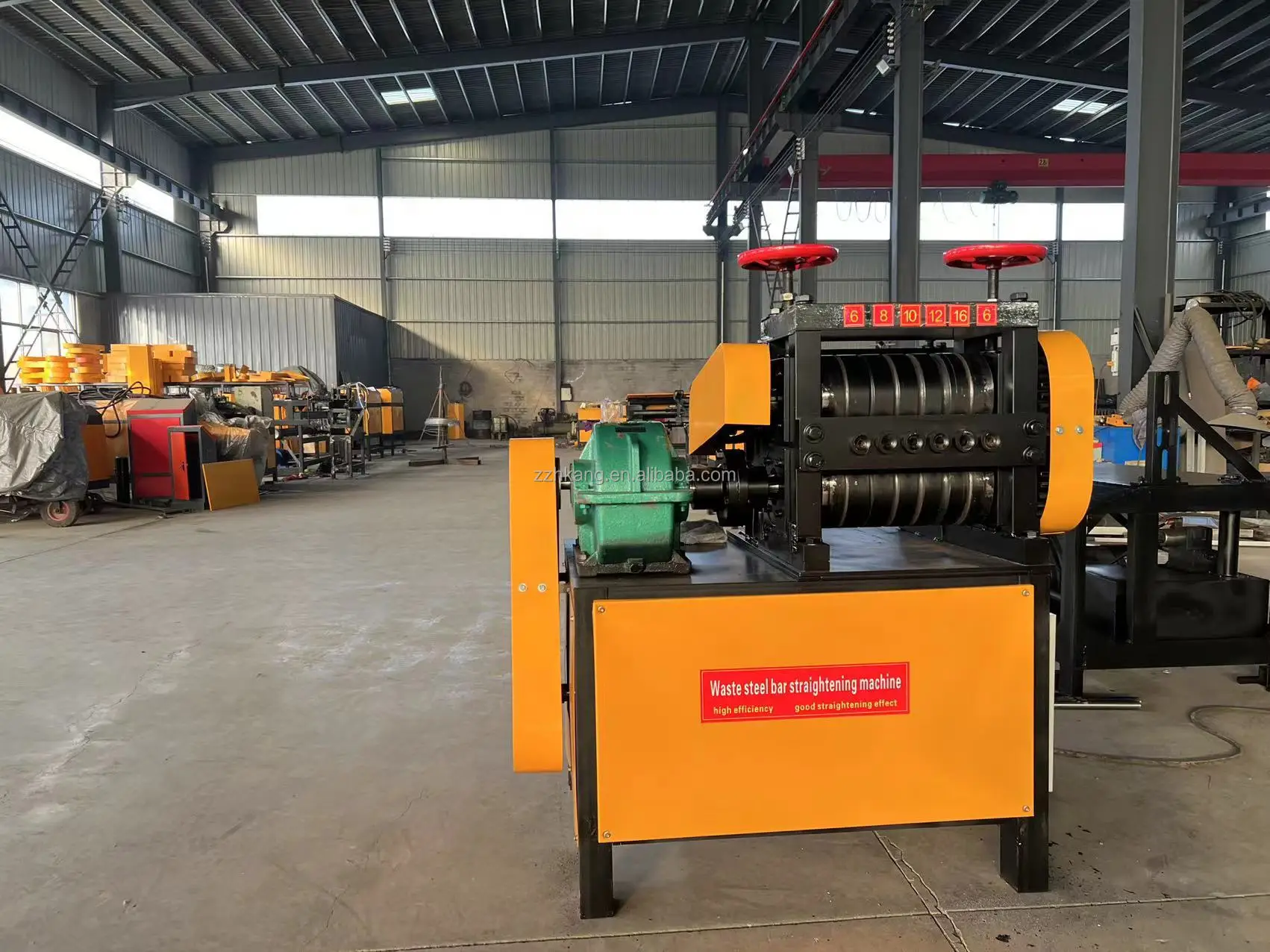 5-7mm 스크랩 철근 교정 및 절단기, 철근 교정기