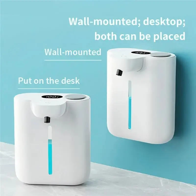 

【PLAISIR】HD Display 9 Levels Adjustable IPX5 Waterproof Rechargeable Hand Dish Machine Automatic Smart Sense Soap Dispenser