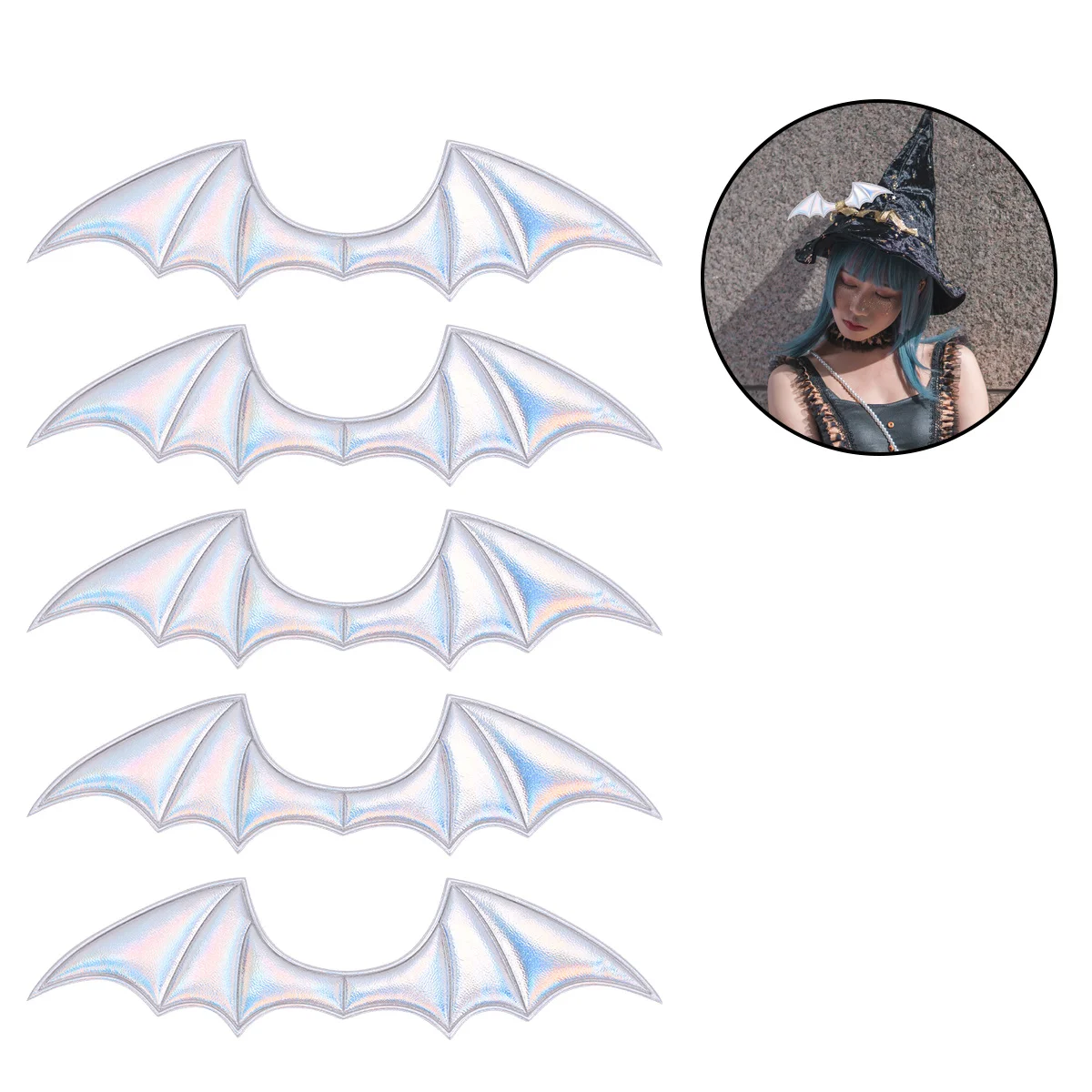 

5Pcs Wings DIY Shoes Clothes Accessories Creative Decoration Hair Ornament Shoes Ornament Craft Decoration