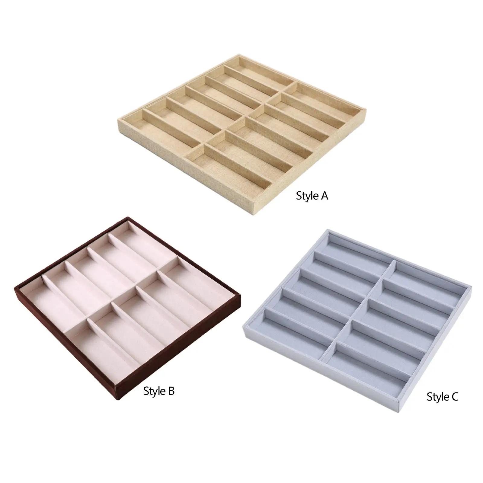 

Sunglasses Holder Organizer Storing Earrings Bracelets Multifunctional Glasses Storage Box for Drawer Dresser Closet Tabletop