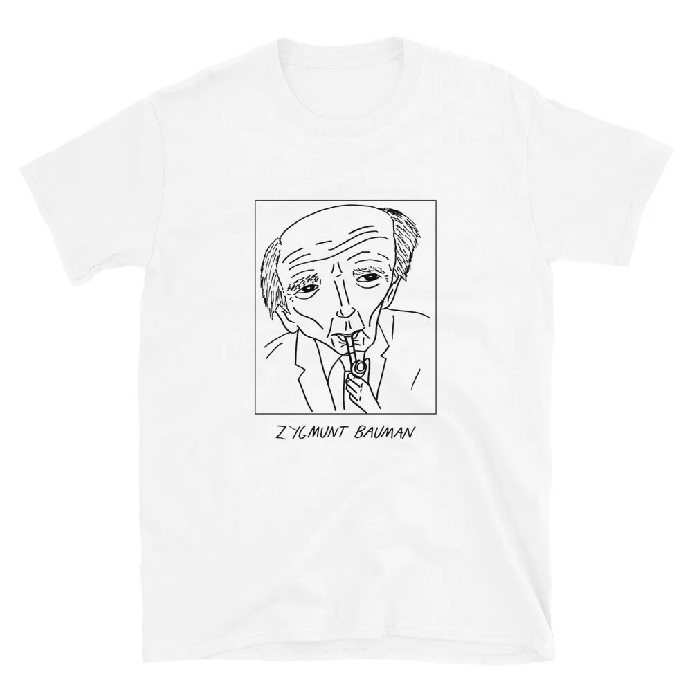 Badly Drawn Authors Zygmunt Bauman T Shirt FREE Worldwide Delivery