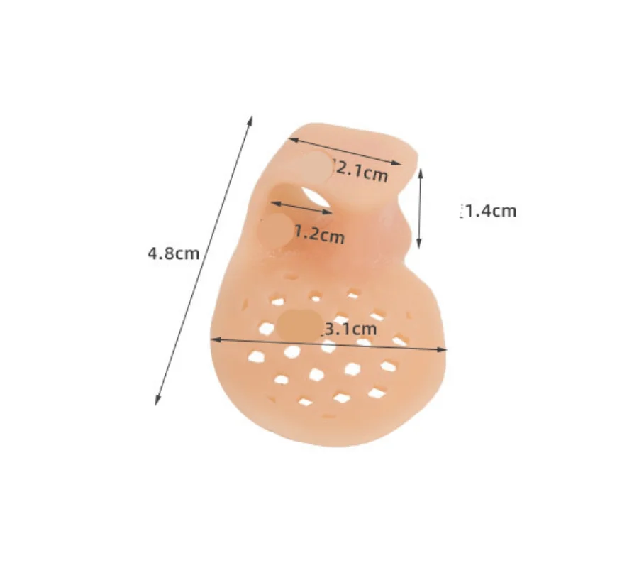 2 pz = 1 paio Silicone correttore punta piccola separatore regolatore dito ortopedico protezione punta piccola raddrizzatore per la cura dei piedi