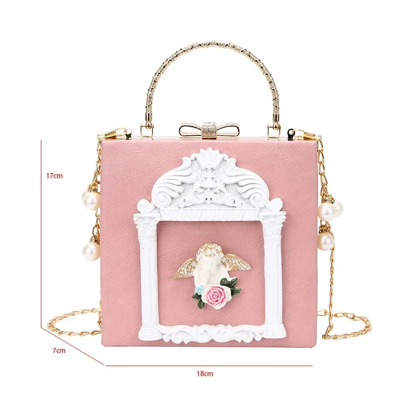 

JPXB Evening Designer Women Clutch Clip Handbag Purse For Wedding Chain Luxury Brand Shoulder Mini Bag Vintage Hand Bag