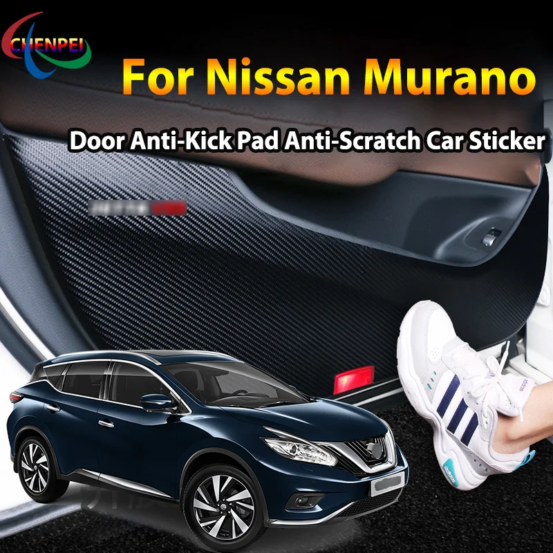 

For Nissan Murano 2015-2021 Car Door Anti Kick Pad Protection Stickers Car Interior Decoration Accessories