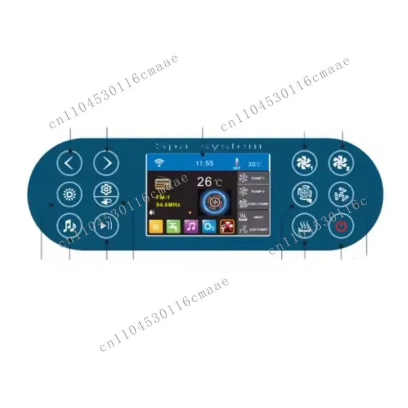Whirlpool Touch Control Panel for Bathtubs and Whirlpool Tubs, Hot Tub Controller with WIFI and Bluetooth/Smart Living/Graffiti