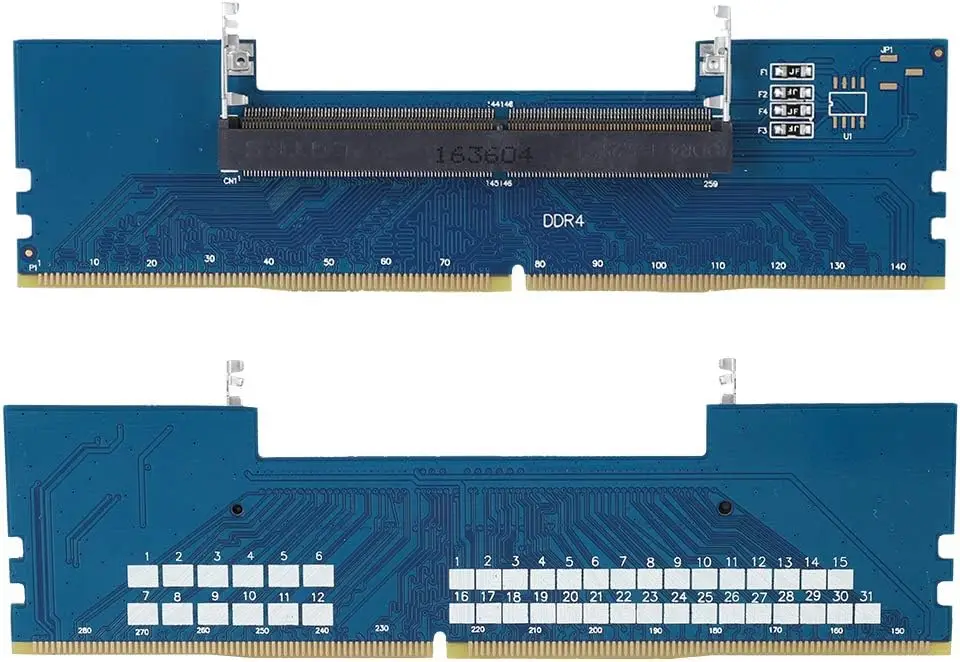 

Адаптер SO-DIMM-DIMM с 4-слойной конструкцией печатной платы, 240-контактный/288-контактный, обновленная версия, для подключения ноутбука к настольному ПК, улучшенная защита