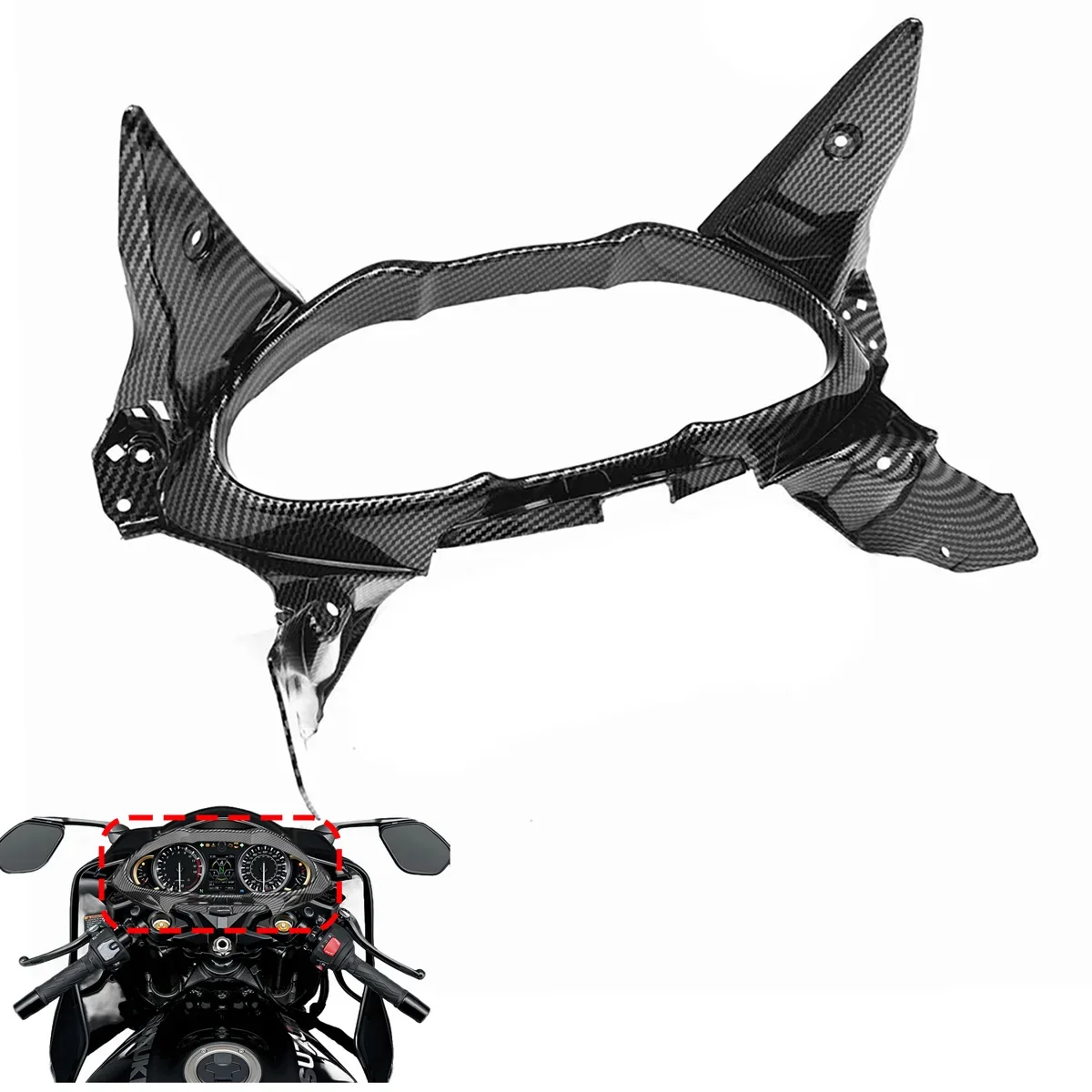 

Carbon Fiber Pattern Speedometer Speed Instrument Frame Cowling Cover Fairing for Suzuki Hayabusa Gsx 1300 R Gsx1300r 2021 - 24