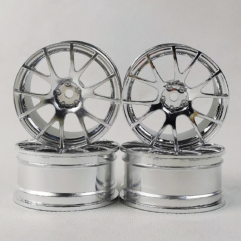 4pcs 3/6/9mm Offset RC Car 1/10 Scale Plastic Wheels Rims Drift On road Touring Model Hobby