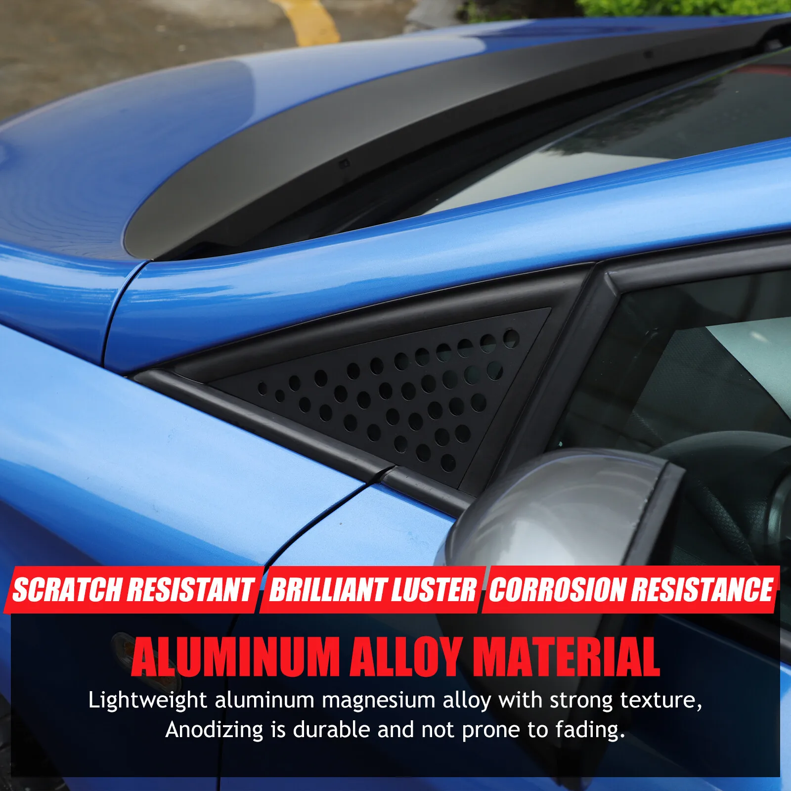 

Aluminum Alloy Car Front Rear Window Triangle Shield Trim Plate For SEAT León Mk2 1P 2008-2012 Honeycomb Style Kit Accessories