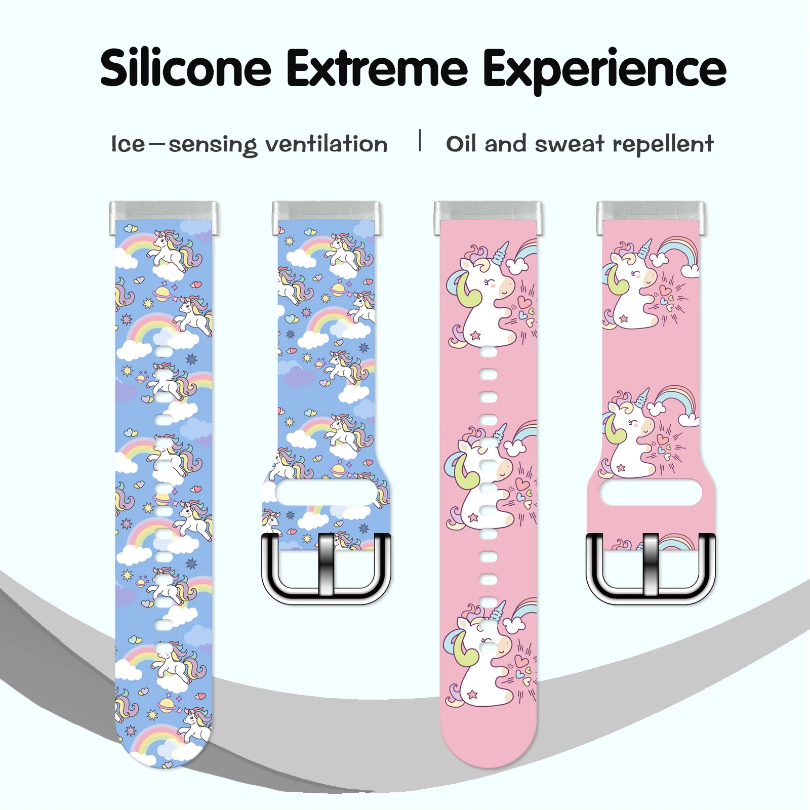 

Unicorn Series 1 Printed Strap for Fitbit Sense 2/1 Watchband Replaceable Bracelet for Versa 4/3 Watch Band for Women as a Gift