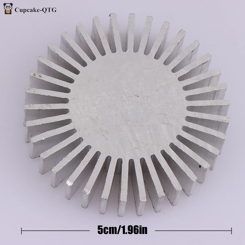 COB Radiator Diameter 50mm 3~7W High Power Led Heatsink Sunflower Solid Radiator Round Alloy Aluminum