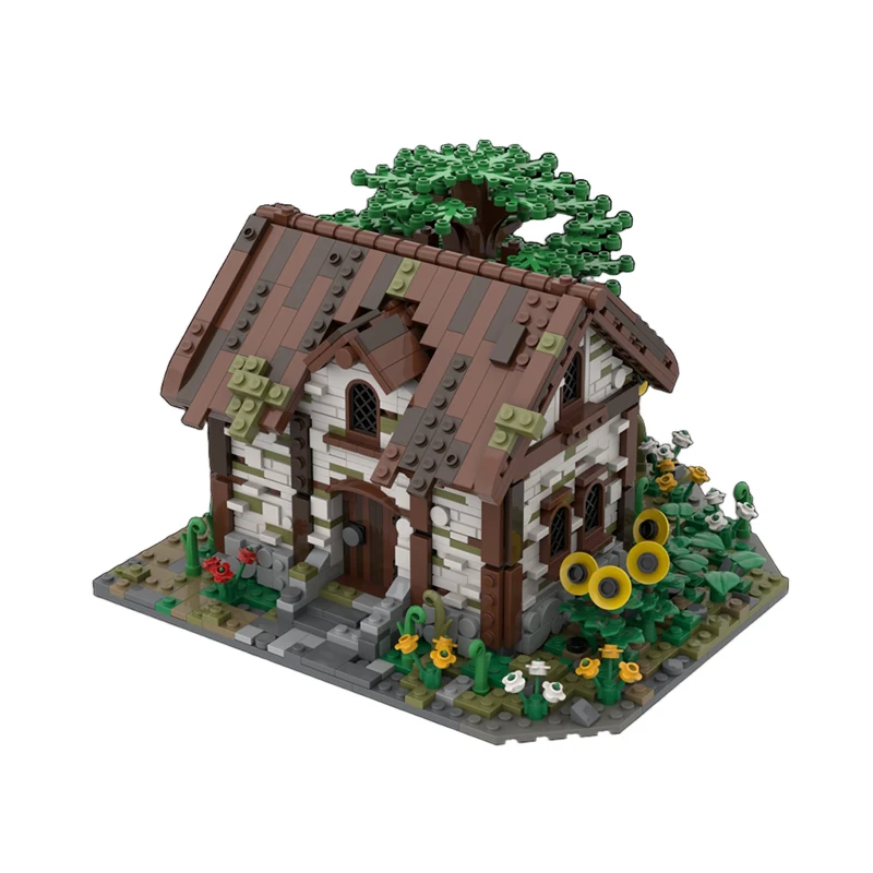 1444 Pezzi Set di Costruzioni Modulari Personalizzabili MOC con Scenari Urbani e Case Rurali, Modello Semplice Popolare, Giocattolo Fai-da-te, Regalo per le Feste