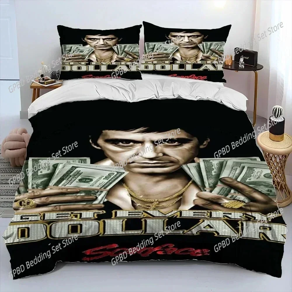 

3D Print Movie Scarface Tony Bedding Set Bedroom Soft Modern Bedspreads Comefortable Kids Duvet Cover Quilt Cover And Pillowcase