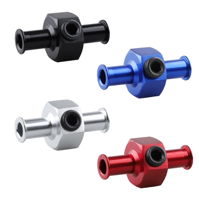 3/8 Inch Threaded Aluminum T Fitting, 6061 Alloy Hose Adapter with Side Test Port for Fuel System Service &