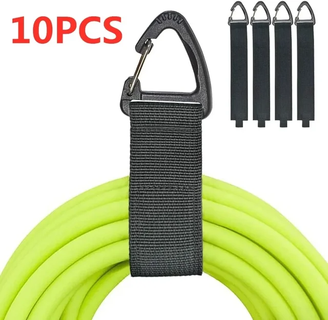 10/5PCS Trójkątna klamra do zarządzania przewodami Zarządzanie przewodami zasilającymi Nylonowe ciężkie paski do przechowywania przewodów do węży kablowych Uchwyt organizera samochodowego