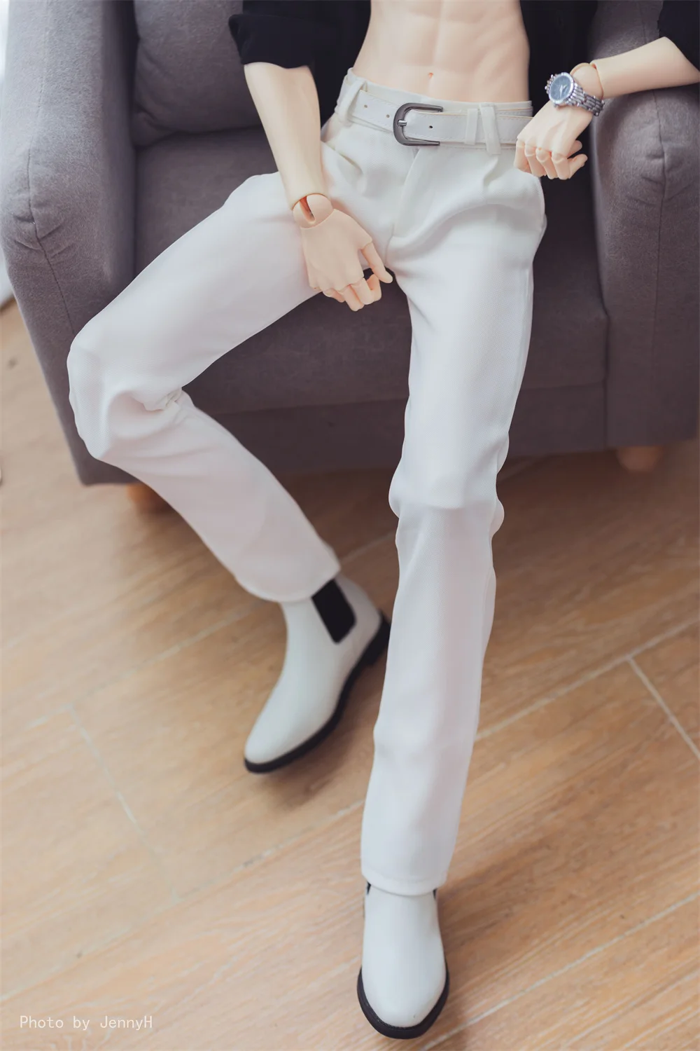 【High Quality】Male Elegant Draping Casual Slim Trousers Formal Suit Pants for 1/4 1/3 BJD Normal/Strong Uncle Action Figure