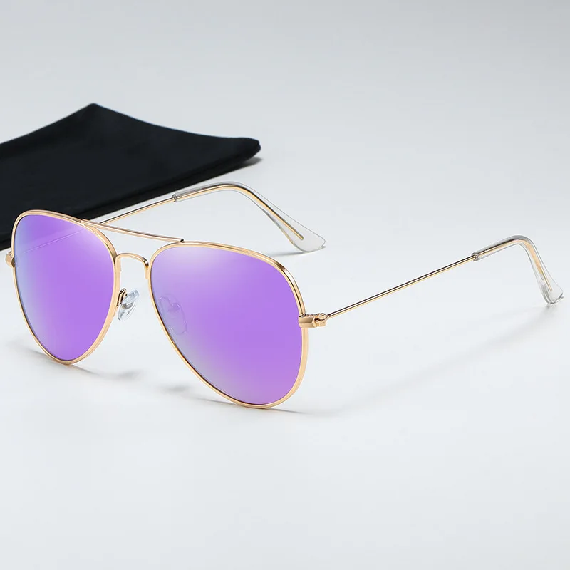 موضة النظارات الشمسية الطيران للنساء الرجال الطيار مرآة مستديرة التدرج المرأة نظارات Oculos lrest Gafas De Sol