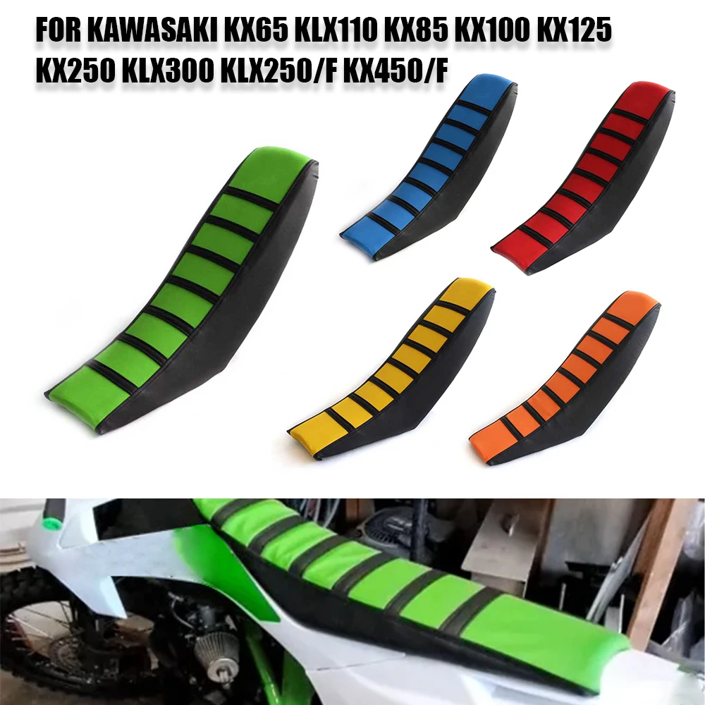 

Dirt Bike Motorcycle Accessories Rubber Striped Gripper Soft Seat Cover For Kawasaki KX65 KLX110 KX85 KX100 KX125 KX250 KLX300