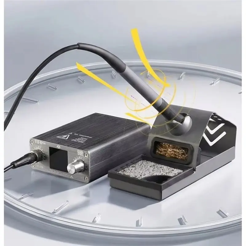 BAAG-T12-X PLUS Soldering Station Iron With T12 Tips For PCB Repair Phone Board Welding Tool EU PLUG