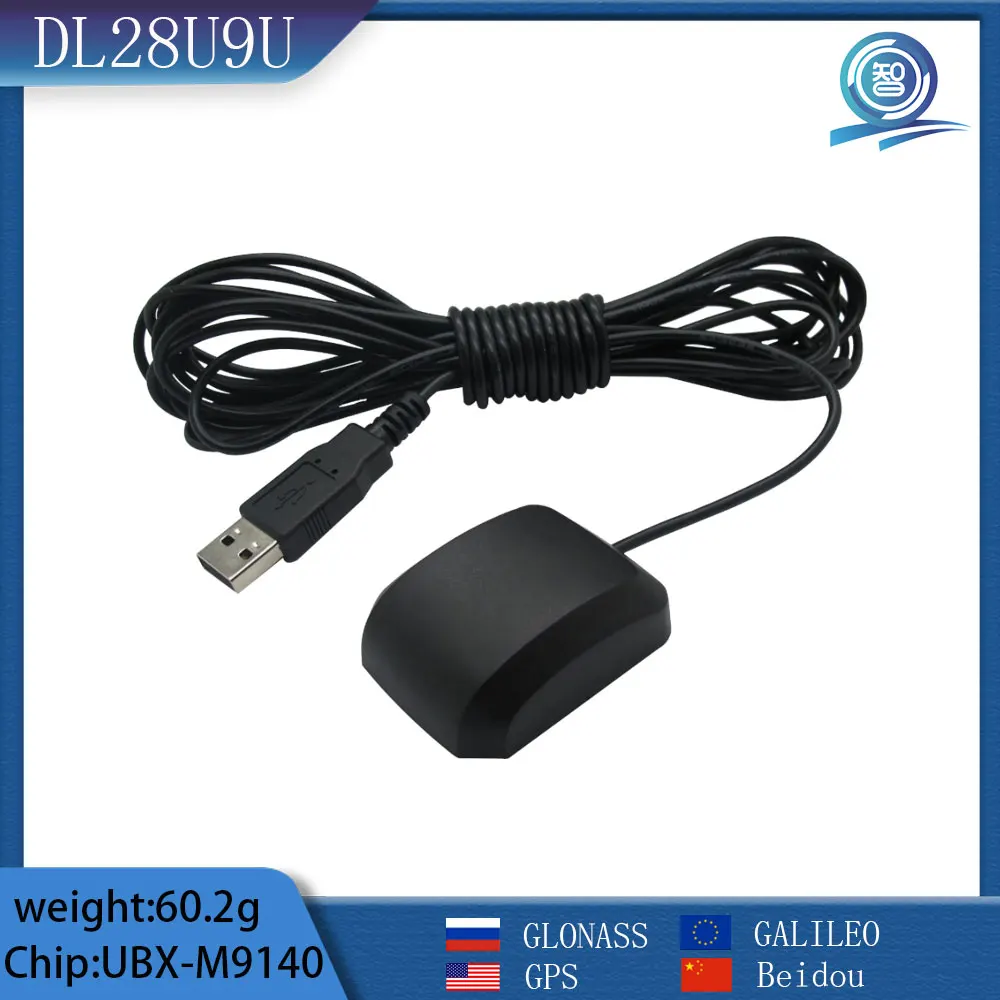 High Precision RTK Global Positioning System GPS Antenna GNSS Receiver With USB Interface Built-in UBX-M9140 Chip GNSS Module