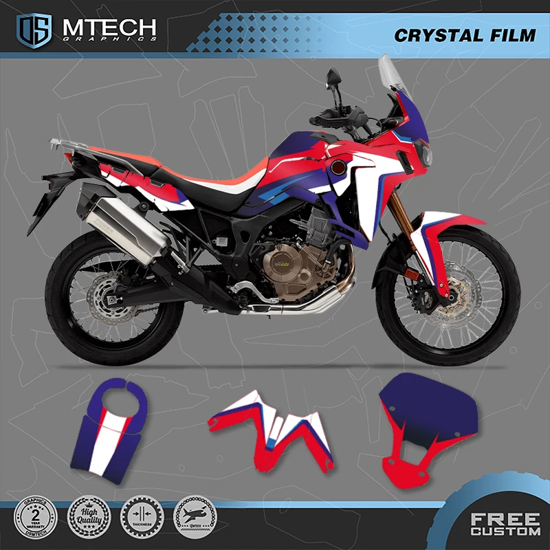 

DSMTECH Custom Motorcycle For AFRICA TWIN CRF1000L Graphics FOR HONDA AFRICA TWIN CRF1000L 1000cc Decals Sticker Kits-06
