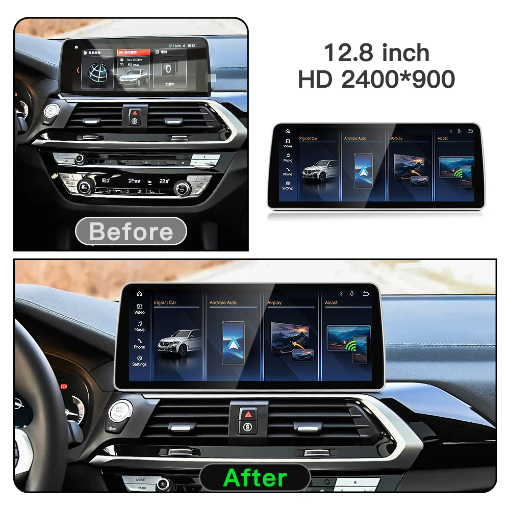 Stwei 2026 New Linux System 10.25 12.8inch Thin Screen For BMW X3 Series G01 G02 EVO Wireless CarPlay Auto Car Video Players