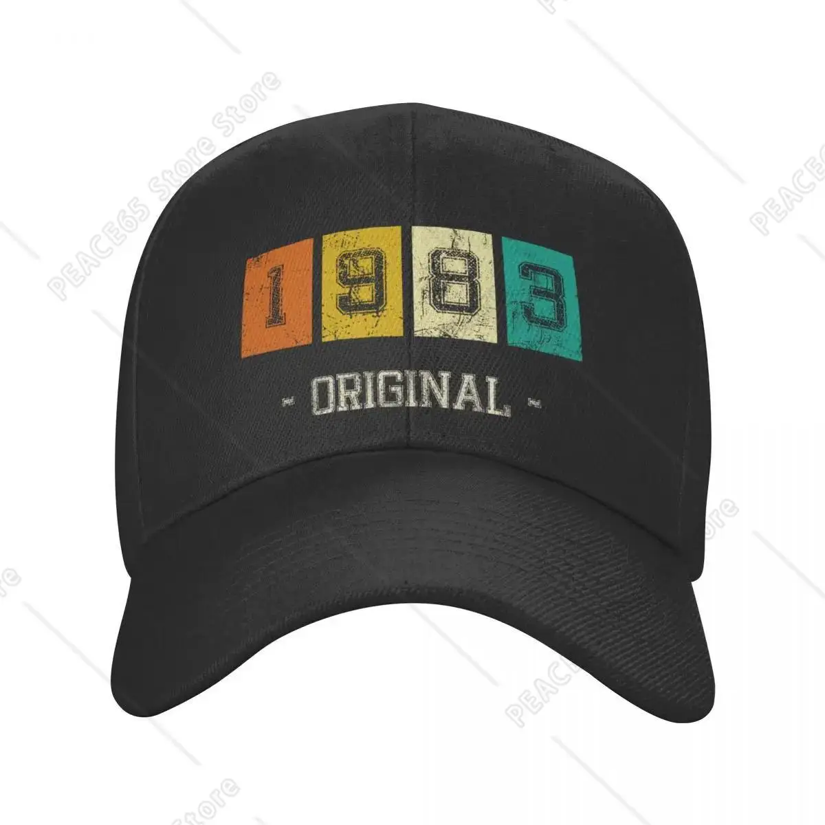 

Custom Classic Vintage Born In 1983 Birth Year Trucker Hat Women Men Custom Adjustable Unisex Baseball Cap Spring