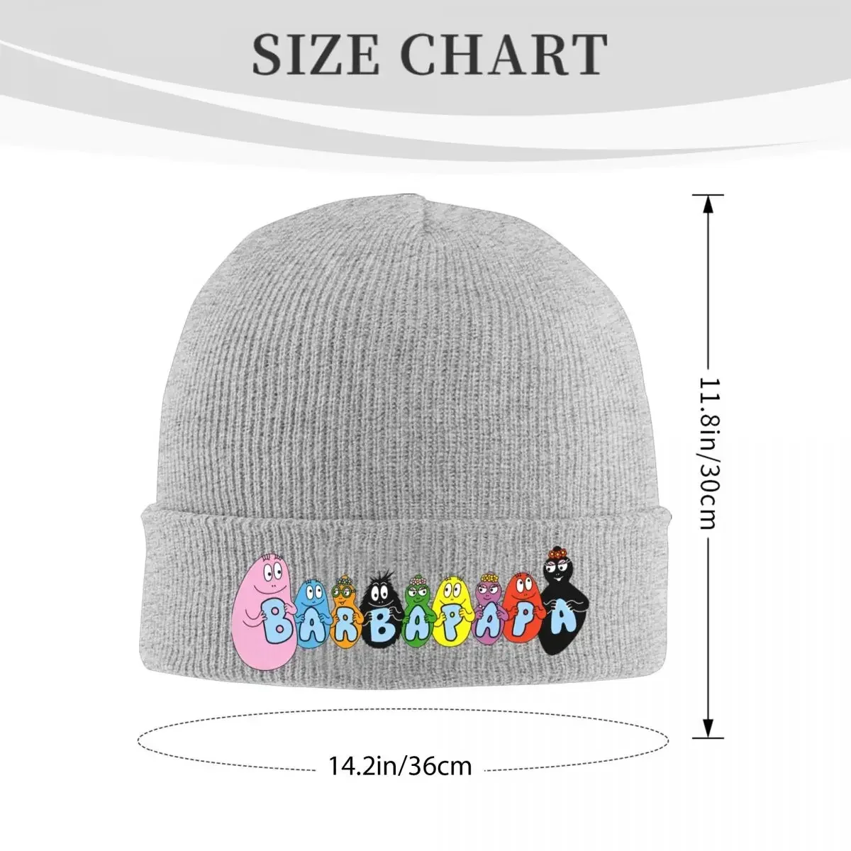 Barbapapa Cartoon Hats Autumn Winter Beanies Warm Anime Caps Men Women Acrylic Knitted Hat