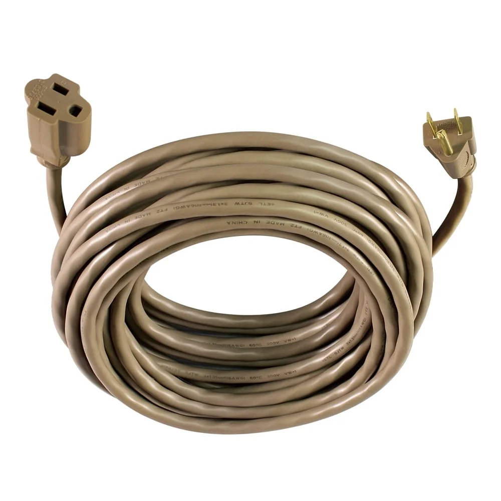 50FT 16AWG 3 الشق في الهواء الطلق تمديد الحبل 125 فولت 13A تأريض المخرج خفيفة الوزن دائم ETL المدرجة هوك وحلقة حزام