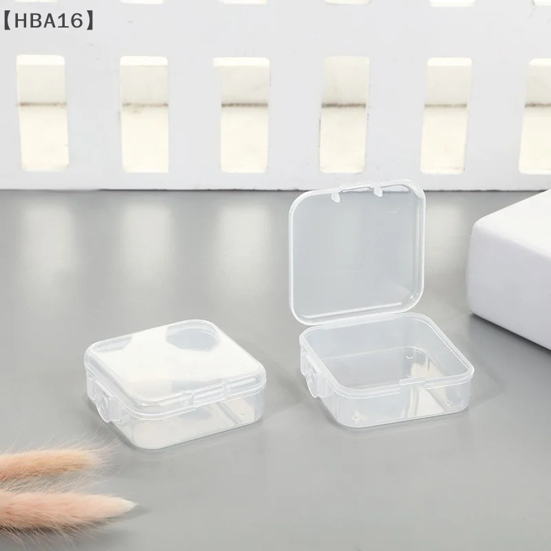 [-HBA16] 10 قطعة علبة صندوق بلاستيكي ل نفخة شفافة الإسفنج نفخة المحمولة السفر حقائب مستحضرات التجميل مستحضرات التجميل حقيبة للتخزين