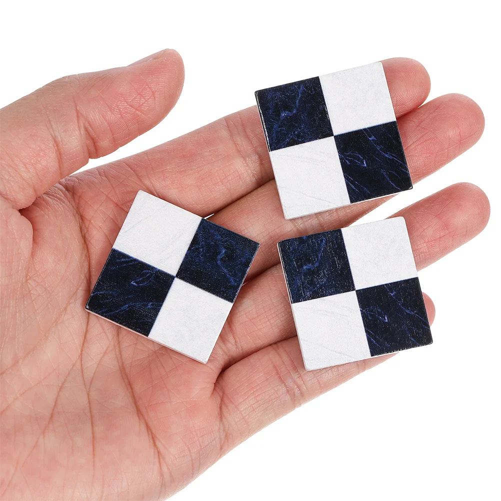 

54 шт., миниатюрные напольные доски с имитацией деревянного пола, реалистичная текстура, прочный пол для кукольного домика, простая установка для винтажа