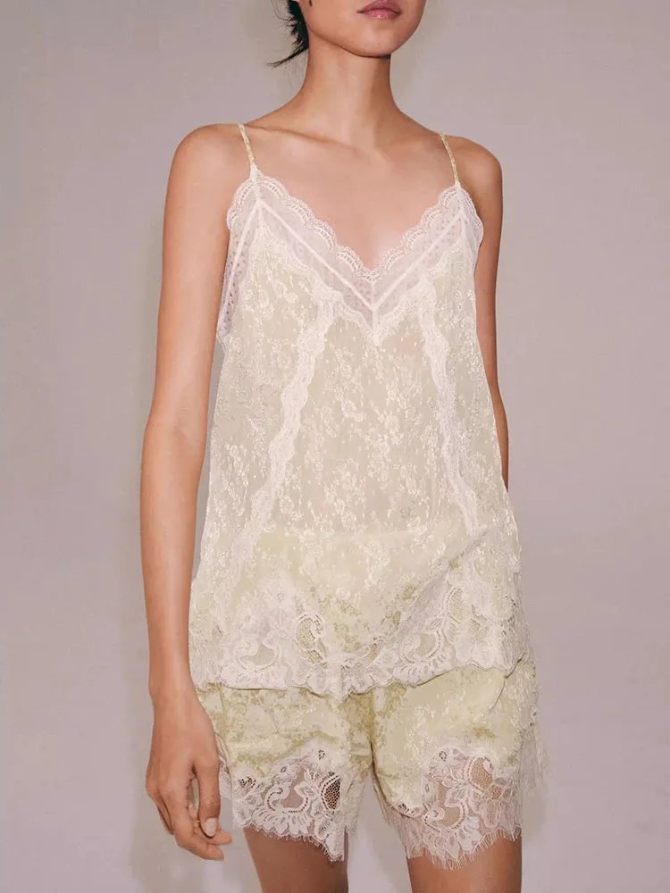 2026 Spring New Arrival Lace Embroidery Shorts Women's Daily Wear 100% Other Material Shorts for Ladies Premium Collection