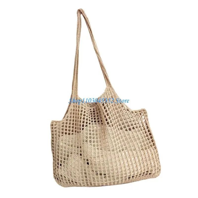 حقيبة كتف عصرية ذات سعة كبيرة وحقيبة يد نسائية مجوفة لتخزين عطلات الشاطئ والعطلات #2