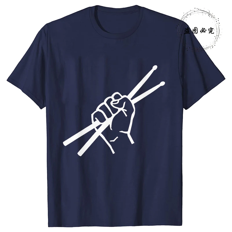 Men's T Shirt Drummer Drumsticks Graphic Y2k Tops Summer Short Sleeve Tees Harajuku Streetwear Unisex T-Shirt Women Clothing