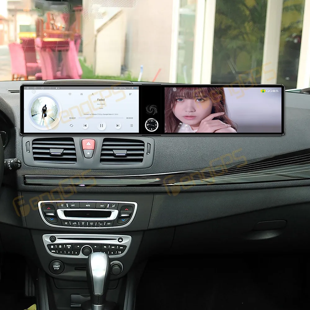 24.6 Inch Screen Car Radio For Renault Megane 3 2009-2014 Android