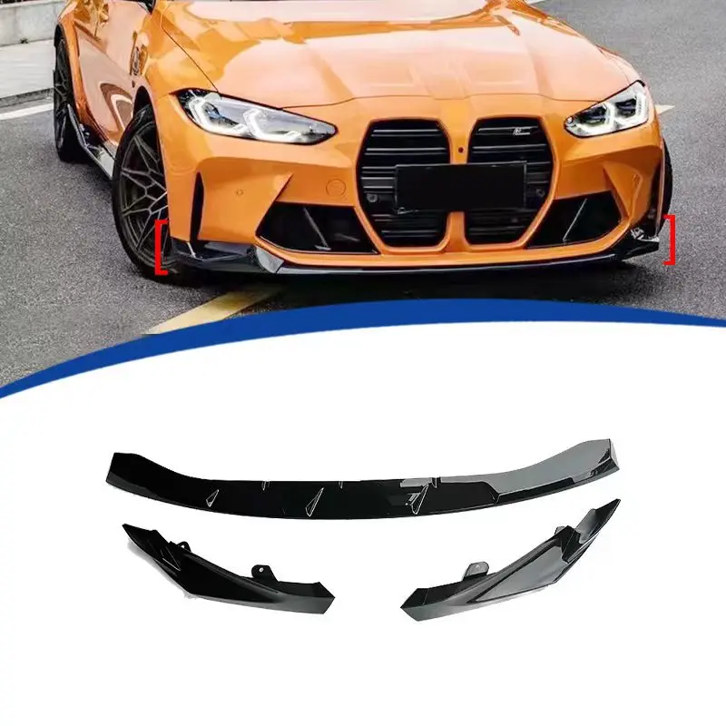 

For 2020-2024 BMW M3 G80 MP Style Front Lip Splitter Body Kit Accessories 3PCS No Corner Removal