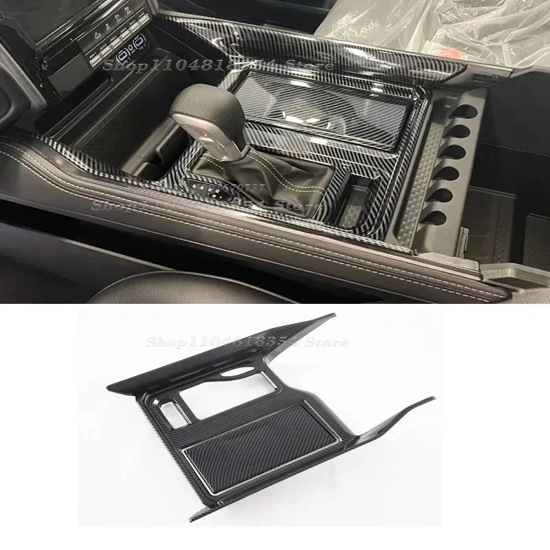 For Dodge Ram 1500 TRX 2021-2023 2024 ABS Carbon Interior Accessories Center Console Gear Shift Window Switch Panel Cover Trim