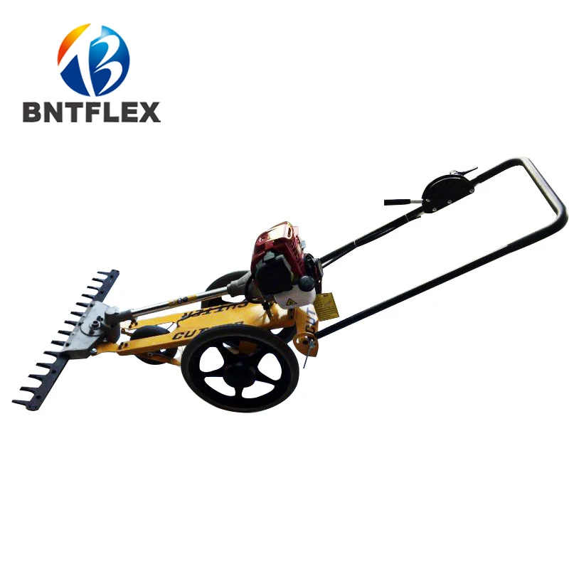 Hand push lawn mower multi-function four-stroke small petrol mower land reclamation garden agricultural orchard lawn mower