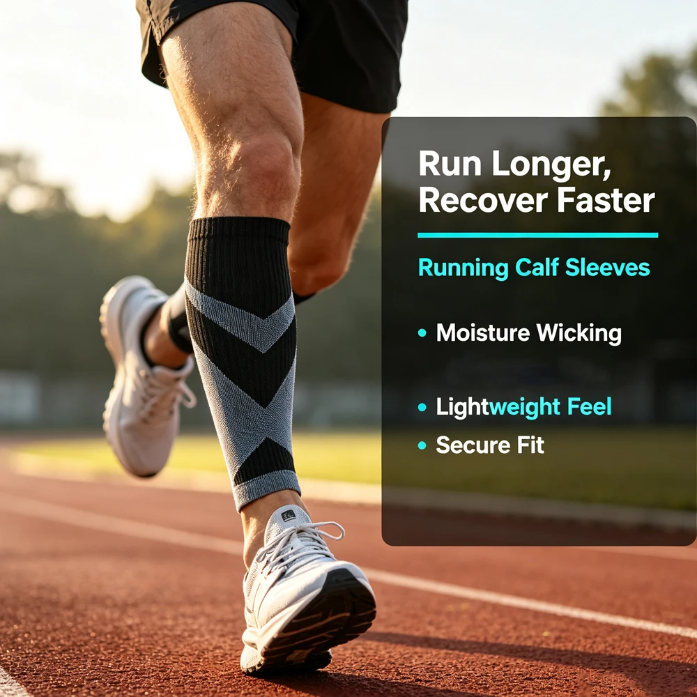 Footless Calf Compression Sleeves, 1 Pair