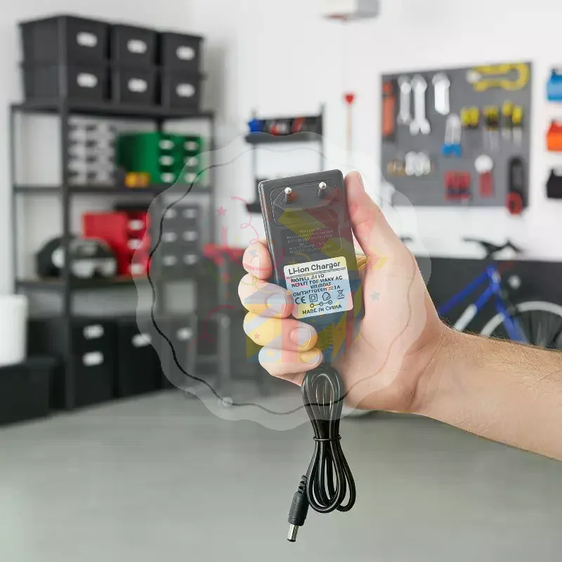 21V Lithium Battery Charger Compact Smart Power Adapter 1A 2A EU Plug Fit for 18V Home Repair Cordless Tools