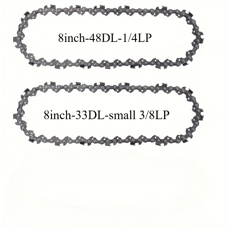 8-inch chain saw guide rod and chain kit 1 guide rod+2 chains suitable for wireless lithium electric saw replacement parts