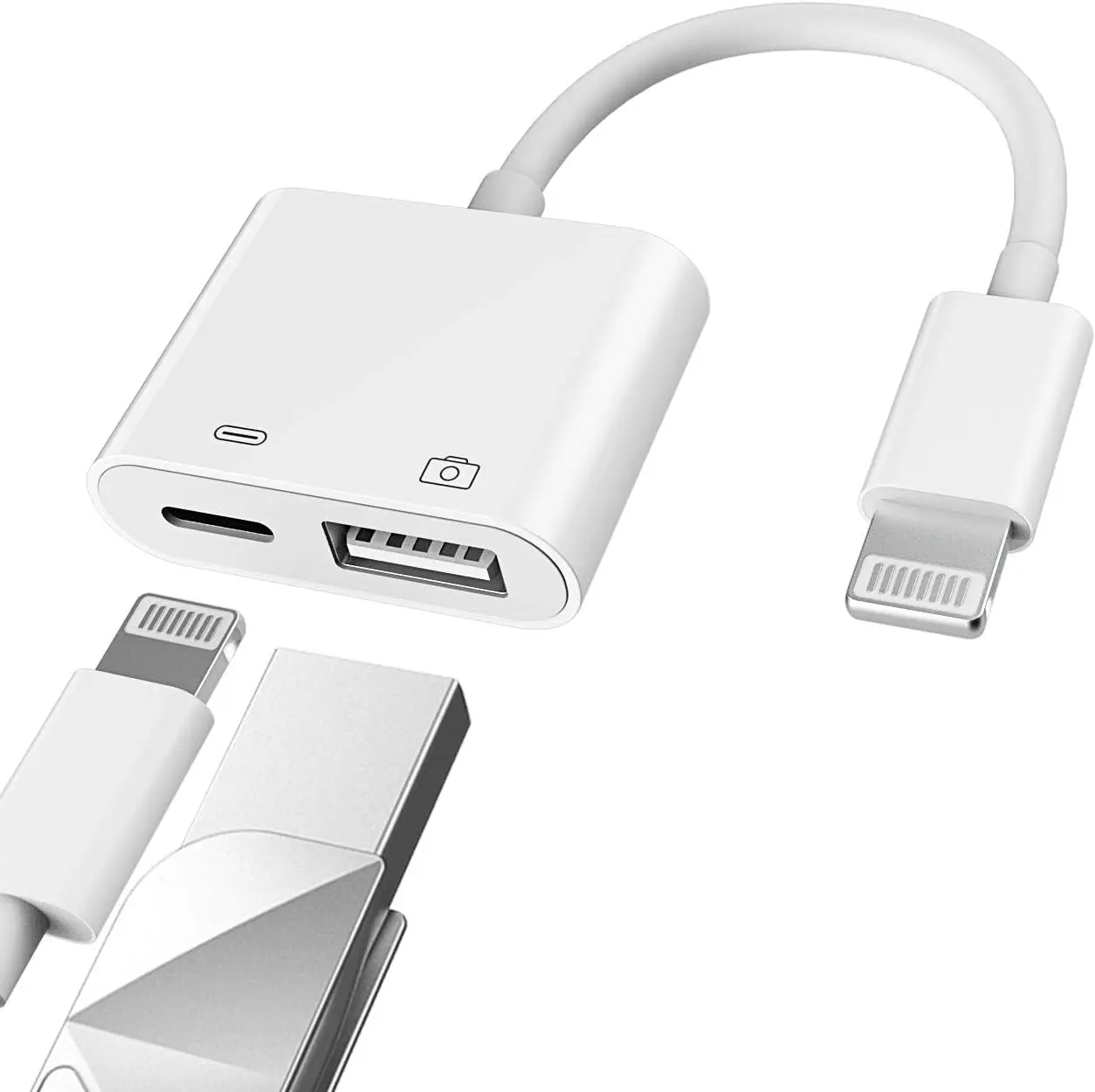 

Lightning OTG Adapter: Transfer Photos, Charge iPhone/iPad