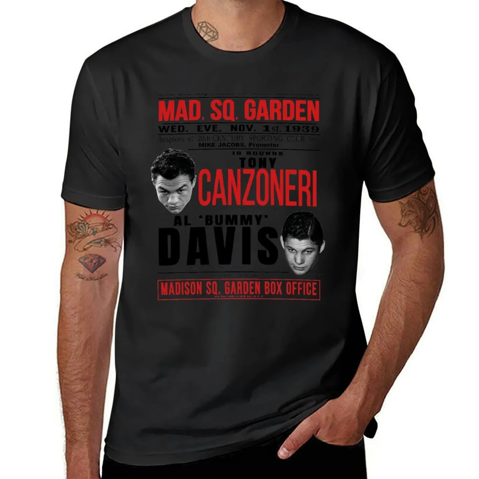 Tony Canzoneri vs Bummy Davis T-Shirt shirts graphic tees customs design your own Men's clothing