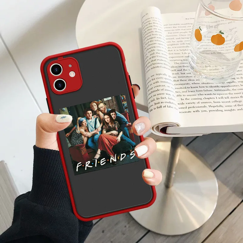 Casing Ponsel New Central Perk Coffee Friends TV Show untuk IPhone 14 13 12 11 Pro Max 7 8 Plus X XR XS Max SE Penutup BFF Teman Terbaik