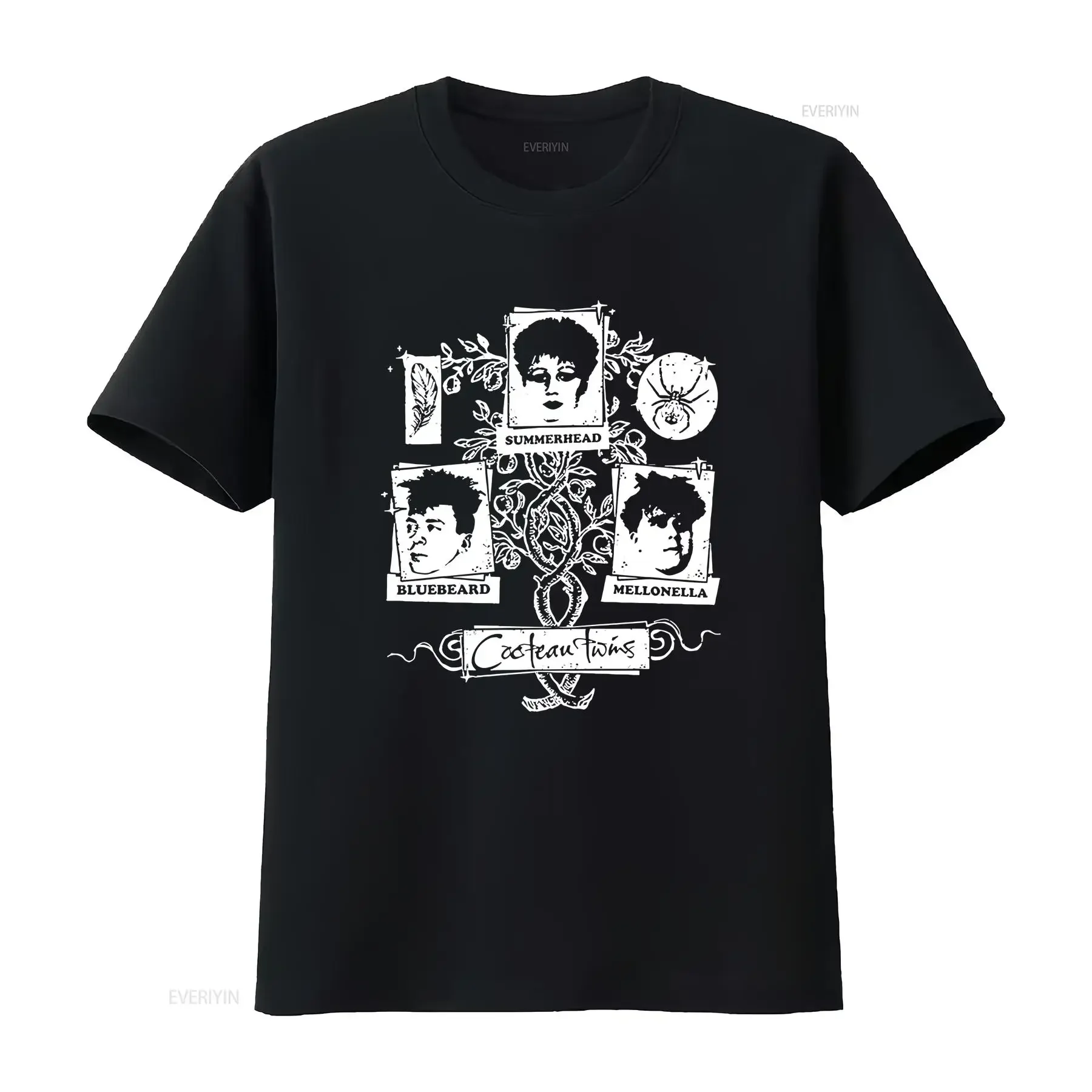 COCTEAU TWINS BLESS THE PERSON Song Cotton T Shirt S To 5XL UB161 vintage Washed Stretched graphic designer clothes Casual
